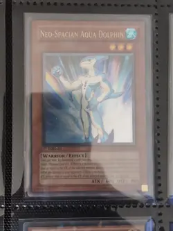 VLP/NM YUGIOH Neo-Spacian Aqua Dolphin Ultimate Rare 1st Edition POTD-EN003 - Image 1