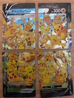 Pikachu V-Union [Set of 4] SWSH: Sword & Shield Promo Cards Holo - Image 1