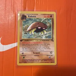 Pokemon TCG 1st Edition Kabuto 50/62 Fossil set Unlimited Common Card WOTC - Image 3