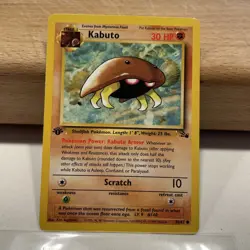 Pokemon TCG 1st Edition Kabuto 50/62 Fossil set Unlimited Common Card WOTC - Image 5