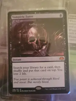 Vampiric Tutor - Retro Frame Dominaria Remastered NM MTG - Image 4