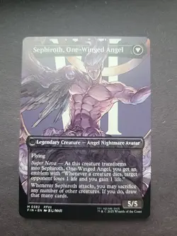 Sephiroth, Fabled SOLDIER / One Winged Angel Borderless MTG - Image 2