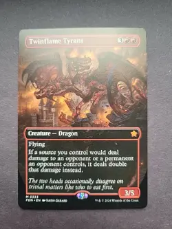 Twinflame Tyrant - BORDERLESS - NM - MTG - Image 1