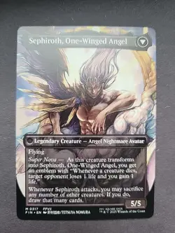 Sephiroth, Fabled SOLDIER // Sephiroth, One-Winged Angel (Borderless) #317 Final - Image 1