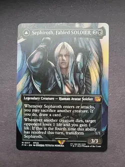 Sephiroth, Fabled SOLDIER // Sephiroth, One-Winged Angel (Borderless) #317 Final - Image 2