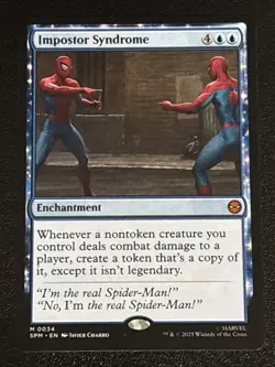 MTG Universes Beyond: Spider-man Impostor Syndrome 0034 NM Mythic - Image 1