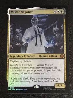 MTG Universes Beyond: Spider-man Mister Negative Foil 0135 NM Mythic - Image 1