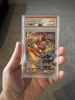 Pokemon Blaziken VMAX Alternate Art Secret Rare Holo Chilling Reign PSA 10 - Image 1