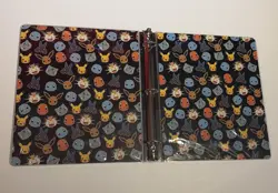 Pokemon 3 Ring Notebook Binder Pikachu With Starters Compatible W/ 9card Pages - Image 4