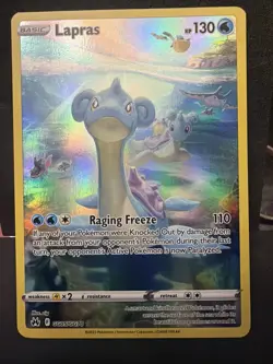 Pokemon TCG Lapras Crown Zenith Galarian Gallery GG05/GG70 NM Condition - Image 1