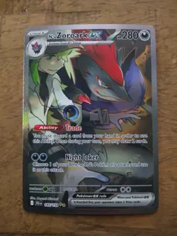Pokemon TCG N’s Zoroark ex 185/159 SV09: Journey Together Special Illustration - Image 1