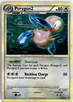 POKEMON TCG 2010 PORYGON 2 HGSS23 BLACK STAR PROMO HOLO EN MP - Image 1