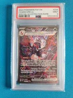 2024 POKEMON PAF EN-PALDEAN FATES SPECIAL ILLUSTRATION RARE CHARIZARD EX PSA 9 - Image 1