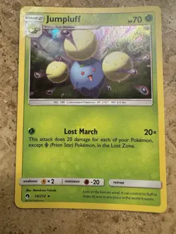 Pokemon TCG Jumpluff Sun & Moon - Lost Thunder 14/214 Holo Holo Rare NM - Image 1