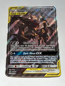 Pokemon TCG Card English Umbreon & Darkrai GX SM241 Tag Team JUMBO Card MP 2020 - Image 1