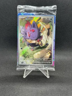 Pokemon TCG Journey Together N's Zorua #189 Holo Promo Card Sealed With Dividers - Image 1