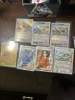 Pokemon Prismatic Evolution Full Art Holo Card Lot - 7 Cards, English - Image 1