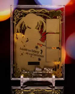 Kurumi Tokisaki Date a Live Goddess Story SGR #/200 Custom Gold Metal Card Waifu - Image 2