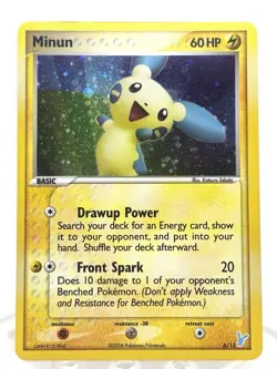 Pokemon Card | 2006 EX Trainer Kit 2: Plusle & Minun | # 6/12 Minun HOLO - Image 1