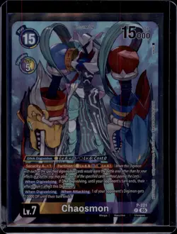 Digimon Card Chaosmon P-221 Promo English Time Stranger - Image 1