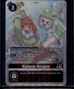 Kotone Amano Time Stranger Box Topper Promo P-224 NM Digimon Card Game - Image 1