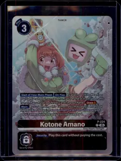 Kotone Amano Time Stranger Box Topper Promo P-224 NM Digimon Card Game - Image 3