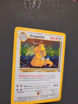 Dragonite - 4/62 - Pokemon Fossil Unlimited Holo Rare Card WOTC MP - Image 4