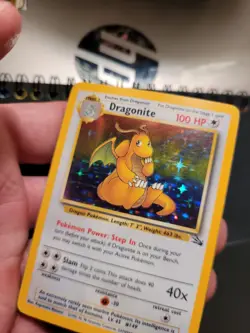 Dragonite - 4/62 - Pokemon Fossil Unlimited Holo Rare Card WOTC MP - Image 5