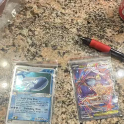 Pokemon TCG Wailord ex & Mega Lucario Holo Lot by Nintendo – 2 Cards, English - Image 1