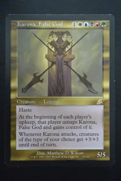 Magic The Gathering MTG KARONA, FALSE GOD Scourge LP Lightly Played - Image 1