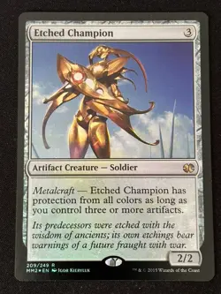 1x MTG Etched Champion (Foil) - Modern Masters 2015 (MM2) #209 - Magic - Image 1
