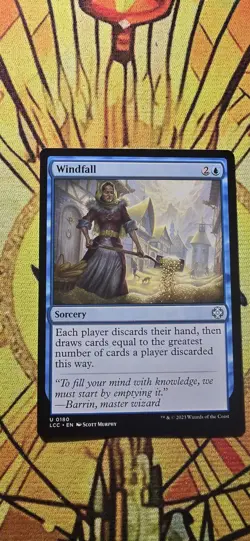 Windfall Commander: the Lost Caverns of Ixalan Regular Sorcery Uncommon MTG NM - Image 1