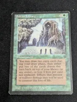 MTG Sylvan Library Legends Magic The Gathering English MP - Image 1