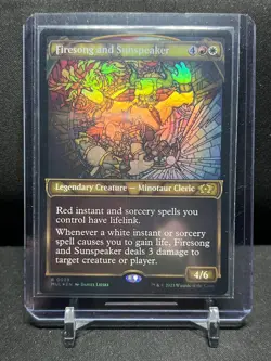 Firesong and Sunspeaker - Showcase Foil - Magic MTG 2023 Multiverse Legends NM - Image 1