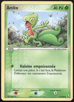 Carte Pokemon Arcko 75/109 Rubis & Saphir Francais - Image 1