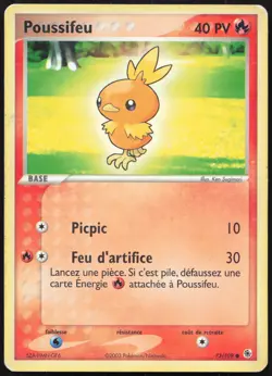 Carte Pokemon Poussifeu 73/109 Rubis & Saphir Francais - Image 1