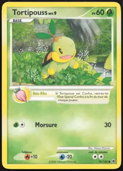 Carte Pokemon Tortipouss 78/100 Aube Majestueuse Francais - Image 1