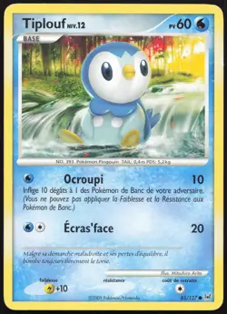 Carte Pokemon Tiplouf 85/127 Platine Francais - Image 1