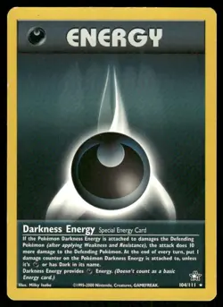 Pokemon Tcg Darkness Energy #104 Pokemon Neo GenesisMP - Image 1