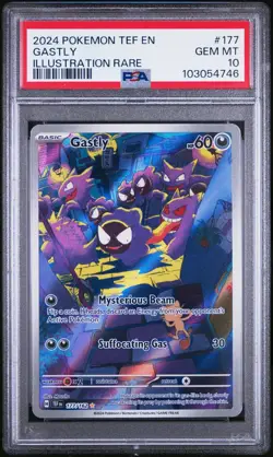 Pokemon Temporal Forces - GASTLY - ILLUSTRATION RARE - 177/162 - PSA 10 - Image 1