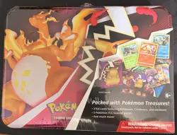 Pokemon Fall 2020 Collector’s Chest Lunch Box Tin Charizard Factory Sealed - Image 1