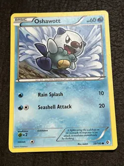 Pokemon TCG Oshawott Boundaries Crossed 39/149 Regular Common LP - Image 1