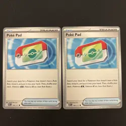 2x Poke Pad 198/217 NM Pokemon Tcg Ascended Heroes Non Holo SHIPS ASAP - Image 1