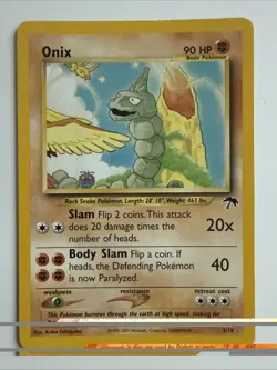 2001 Pokemon Southern Islands Onix #3/18 - Image 1