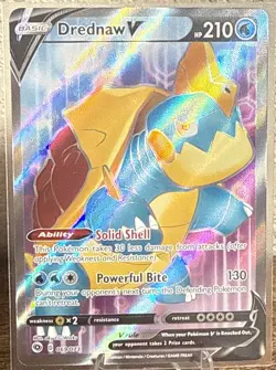 2020 Pokemon, Champion's Path, #069/073 Drednaw V, Full Art Holo Ultra Rare - Image 1