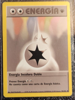 Pokemon Base Set Alpha 1st Edition Spanish Edition Double Colorless Energy 96/102 - Image 1