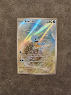 Pokemon TCG Squirtle 170/165 Illustration Rare - Scarlet & Violet 151 - NM - Image 1