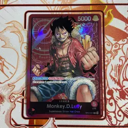 Monkey.D.Luffy Leader Foil Pre-Errata - LP - One Piece TCG - ST01-001 - English - Image 1