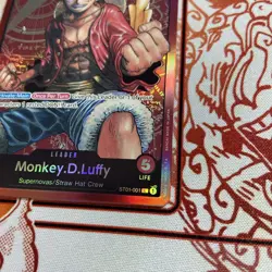 Monkey.D.Luffy Leader Foil Pre-Errata - LP - One Piece TCG - ST01-001 - English - Image 3