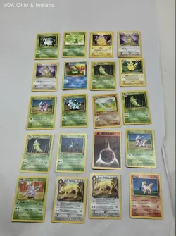 Vintage Pokemon Card Lot WOTC Era Base Set Jungle Approx. 150 See Photos - Image 5